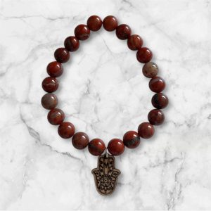 Jaspis hamsa rannekoru 18cm